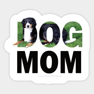 DOG MOM  - Bernese oil painting word art Sticker